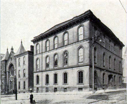 The home of the university in the 1870s