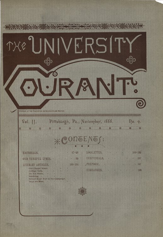University Courant, Published 1887-1910