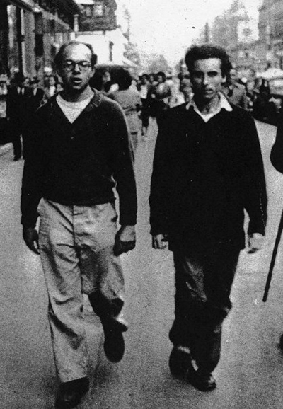 Gerald Stern and Jack Gilbert in Paris in the 1950s